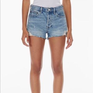 Aritzia ex-boyfriend jean shorts